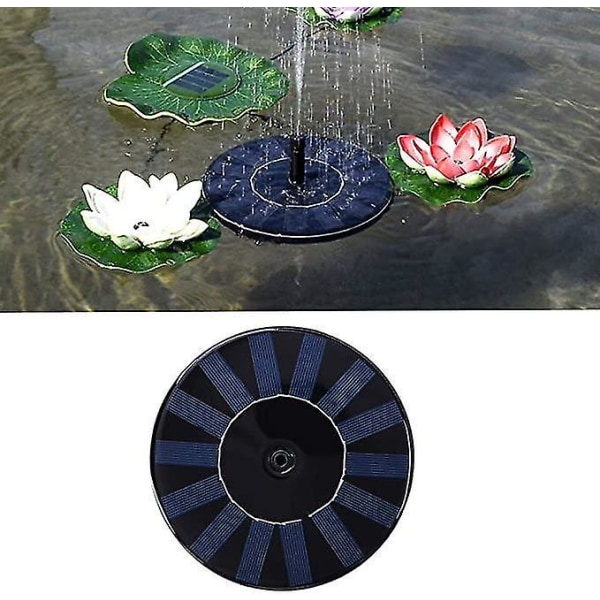Solar Fountain Pump 1,4w Floating Water Fountain 4 Munstycke