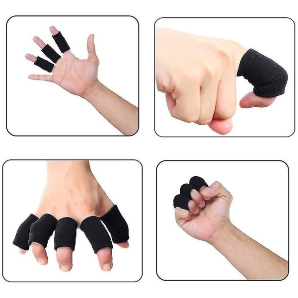 Elastiske fingrebeskytter Sport fingerstøttehylser Tommel