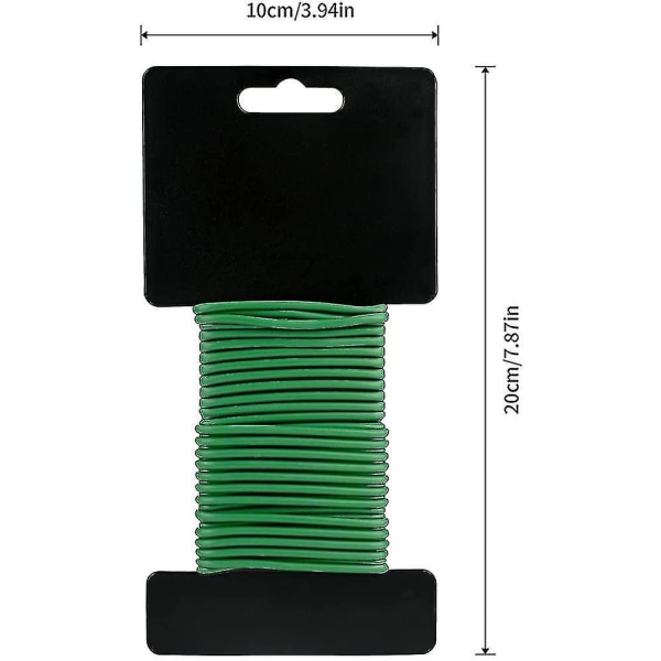 4,8 mm X 8 m Grønn Plant Twist Tie Hage Myk Plast Dekket Tie