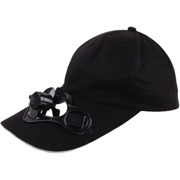 Solar Power Fläkt Cap Baseball Golf Hat Cool Your Face In Hot Sun Sommar