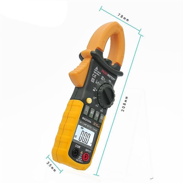 Digital Tangmeter DC AC Volt Amp Ohm Tester MS2008A LCD