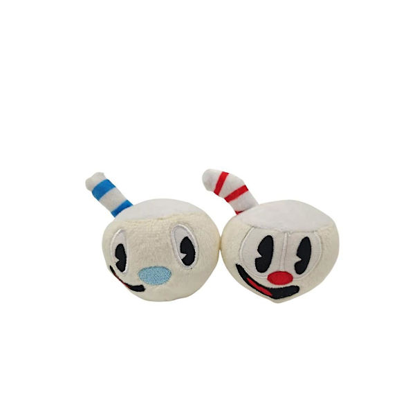 Cuphead Cuphead Plussileluriipus Muki Mugman Avaimenperäriipus blue