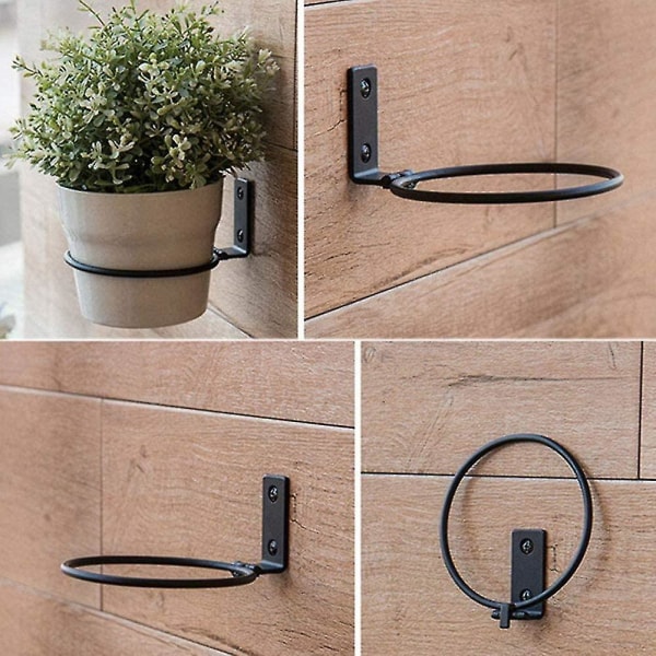 2-pack Ringblomkrukehållare Väggmonterad Metall Växt Hängare