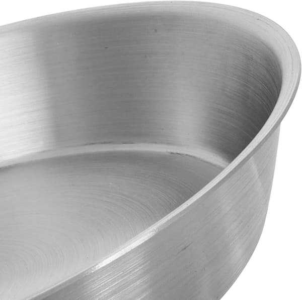 Rundt snackskab til kæledyr, non-stick, skridsikker, rundt bagefad i rustfrit stål, stor bageplade