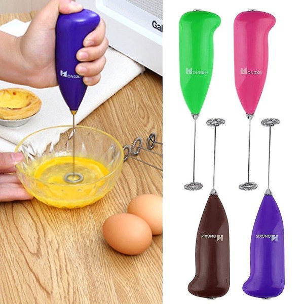 Electric Handle Coffee Milk Egg Beater Whisk Frother