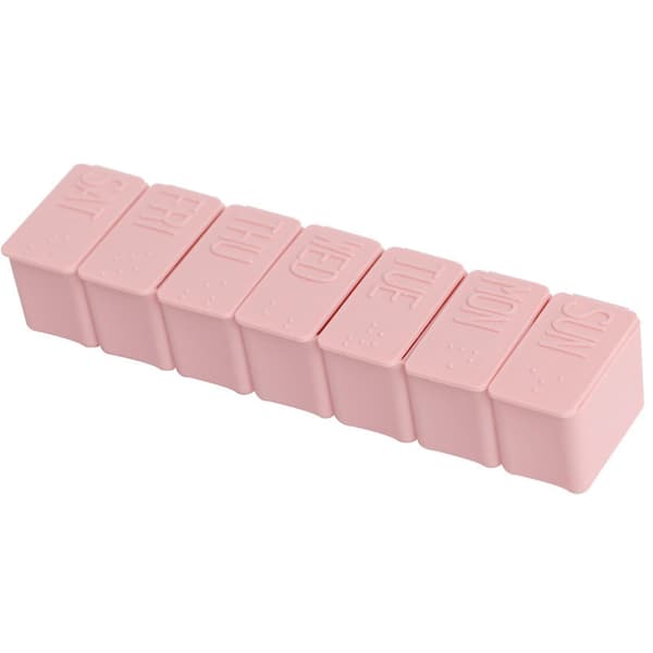 2-pack 7-dagars Tablettdispenser Pillerdosa Veckovis Förvaring Bärbar Behållare