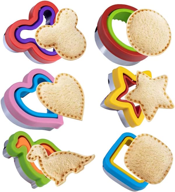 2 stk. non-stick toastskjæreform Toastformkutter for brød Sandwich Slicer DIY Baking