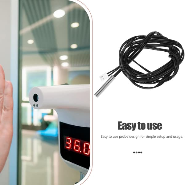 3 st Ntc Termistor Temperatursensor Ptfe Vattentät Sond Hög Noggrannhet