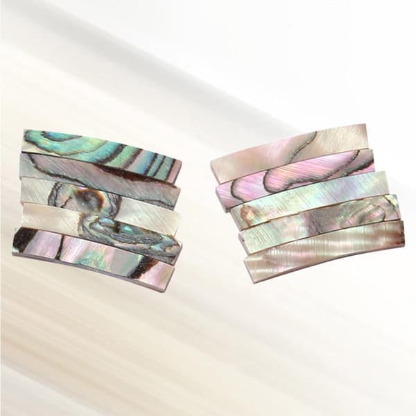 10st Abalone Shell Gitarr Purfling Binding Strip för Ukulele och Gitarr Syntetiskt Material 18x3x2mm