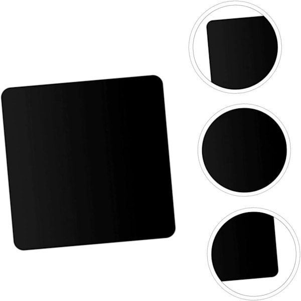 Tuotekuvausrekvisiitta 4 kpl Akryylipeililevy Valokuvarekvisiitta Heijastuslevy 10x10cm Musta Korut