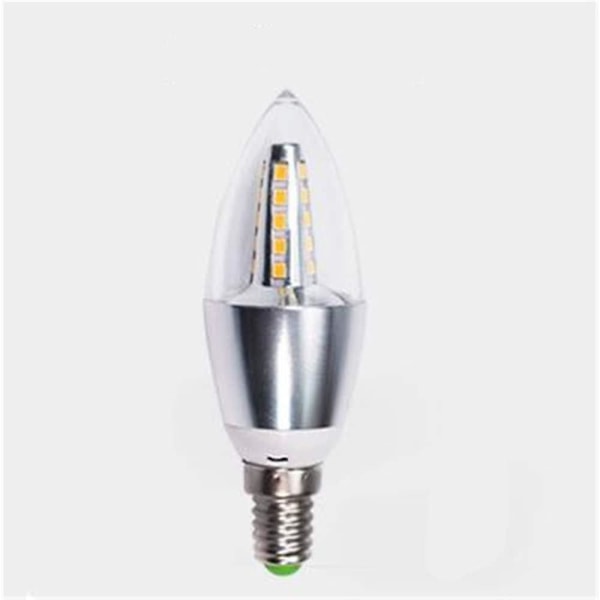 10 st Ljusstarka Lampor Led E14 Ljusformad Led-lampa 5w Silver