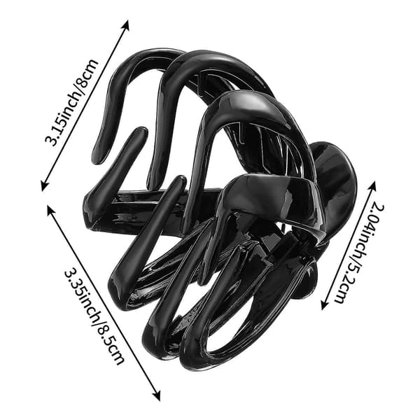 4 Styk Store Grip Blæksprutte Klips Ikke-Glid Spider Hårklips Blæksprutte Kæbe Hårklips