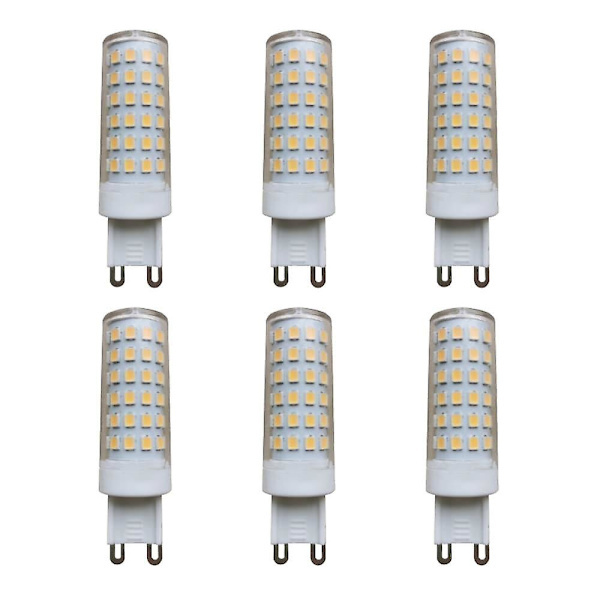 6-pack LED-lampa G9 Bi-pin 7W 78LEDs SMD2835