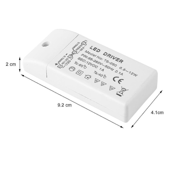 LED-driver strømforsyningstransformator 220v-240v Mr16 Mr11