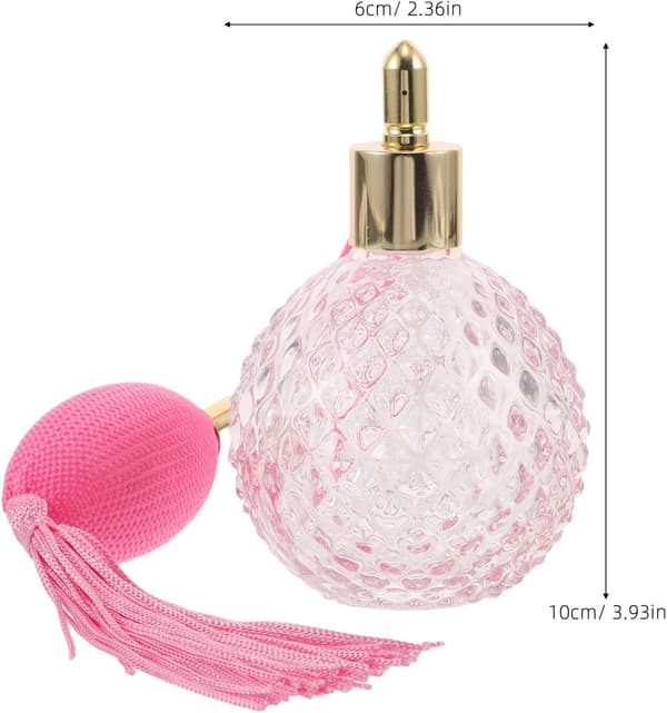 Retro Parfym Atomizer 100ml Fin Dimma Sprayflaska Påfyllningsbar Glas Doftflaska