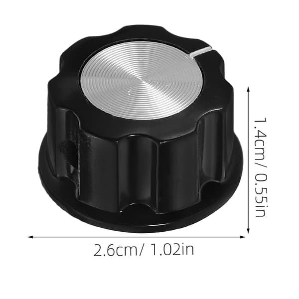6st legeringsförstärkare volymkontrollknappar 28mm diameter 15mm höjd potentiometerkapslar