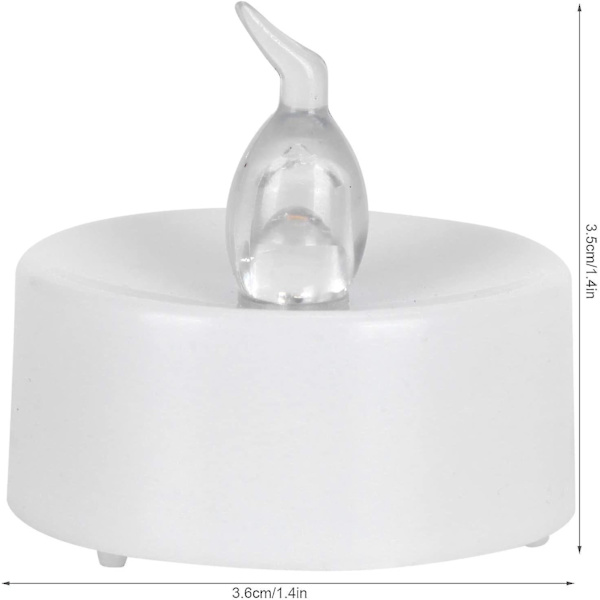 12 st LED-ljus med smart timer, varmt vitt ljus, batteridriven