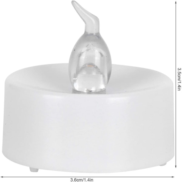 12 stk LED-lys med smart timing, varmt hvitt, batteridrevet