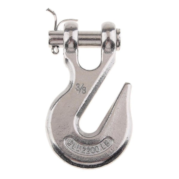 Rustfritt stål U-formet Clip Grip Chain Hook, 316 Rustfritt stål Crook Slip Hook Marine Hook