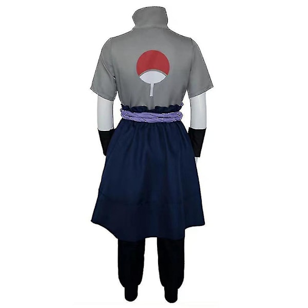 Anime Uchiha Sasuke Kostym 6:e Generationens Armé Outfit Set M