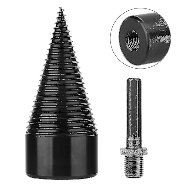 Industriel Brændetømmerbor, Trækegle, Hexskaft, Træstammesplitter, Skrue, Splitning, 32mm