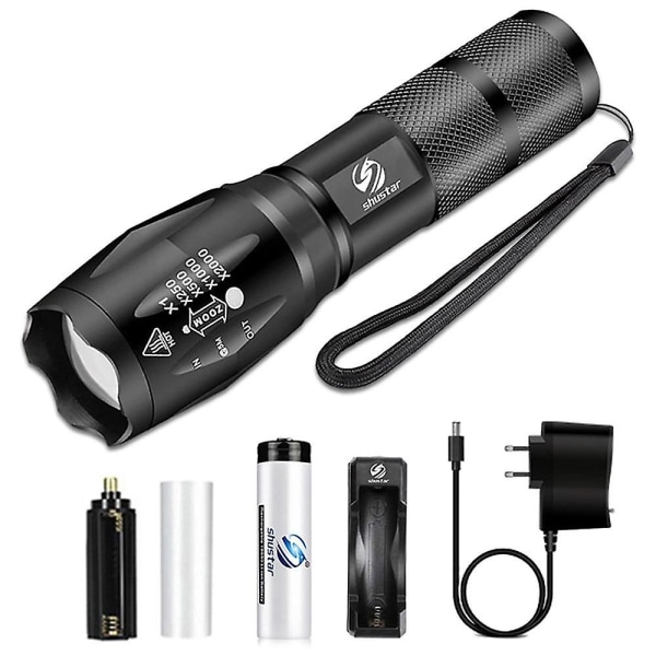 Led ficklampa Ultra Bright Torch L2/v6 Camping Vattentät