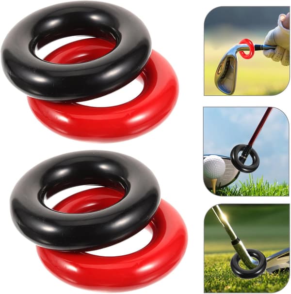 4 st golfviktade svingringar, järnträningsringar för golfklubbsvingträning