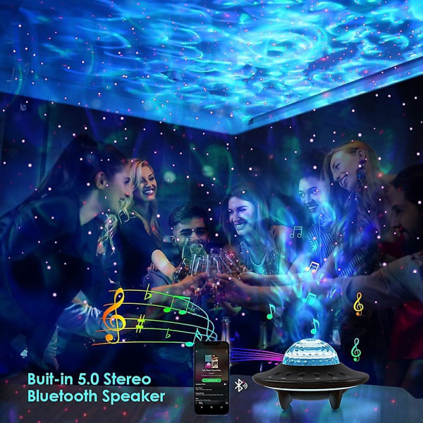 Galaxy Projector Starry Sky Laser Ufo Night Light Bluetooth Home