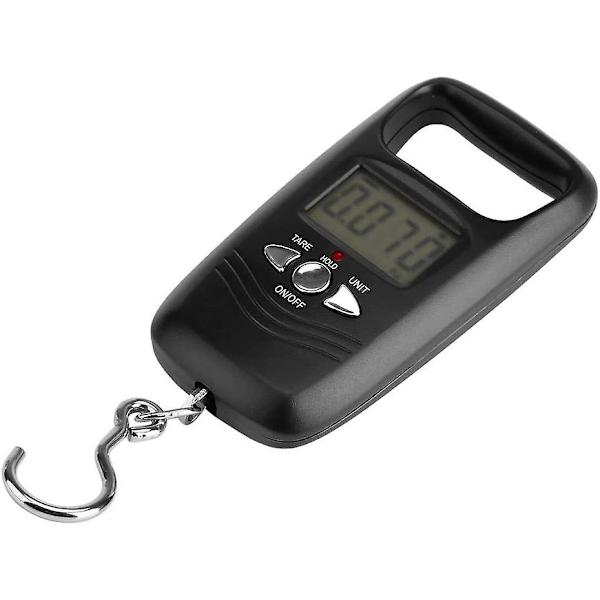 Bagasjevekt, 50kg LCD Digital Hengevekt Elektronisk Lommevekt Med Bakgrunnsbelysning