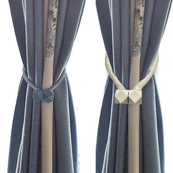 Stærke Magnetiske Gardinbinder Spænder Klips Hold Tilbage Tov Tiebacks Hjem (2 Stykker, Champagne)