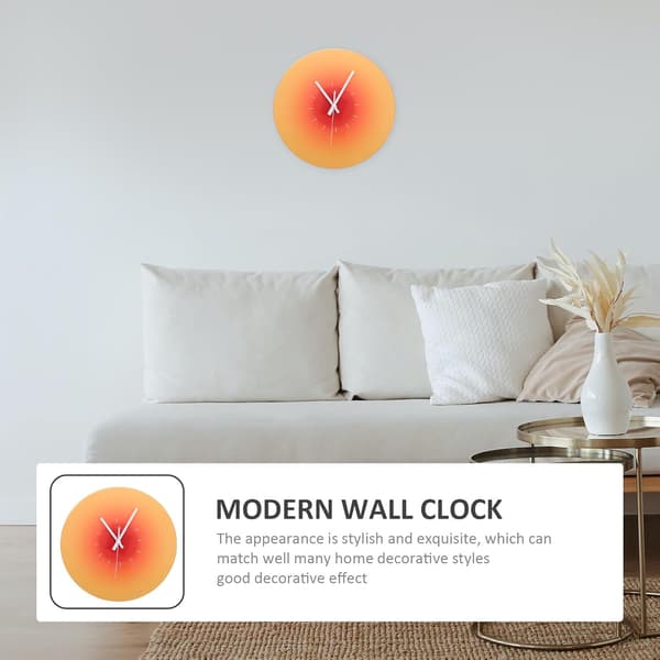 12 tums väggklocka i gradientglas batteridriven med exakt tid