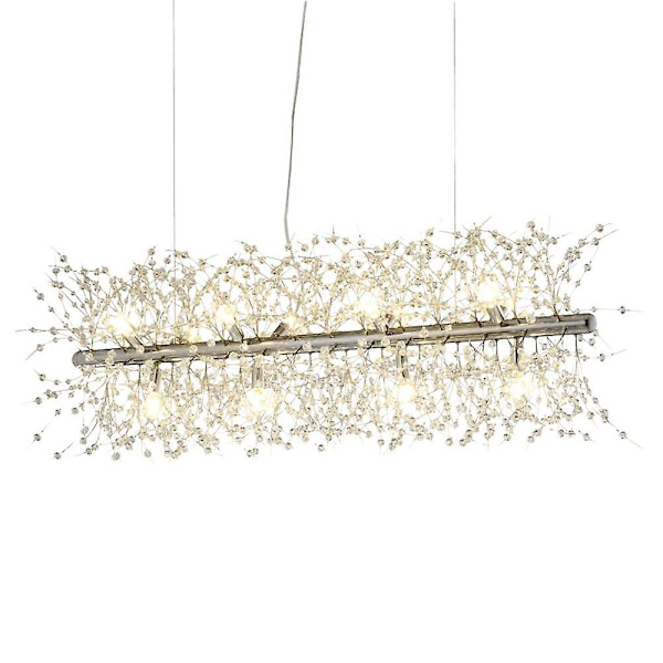 12-lyses Ø-lampe i guld med LED-lys