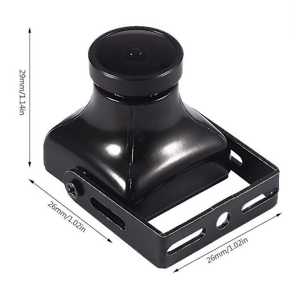Sort 700TVL CMOS 2.8mm Linse 120° FPV Kamera