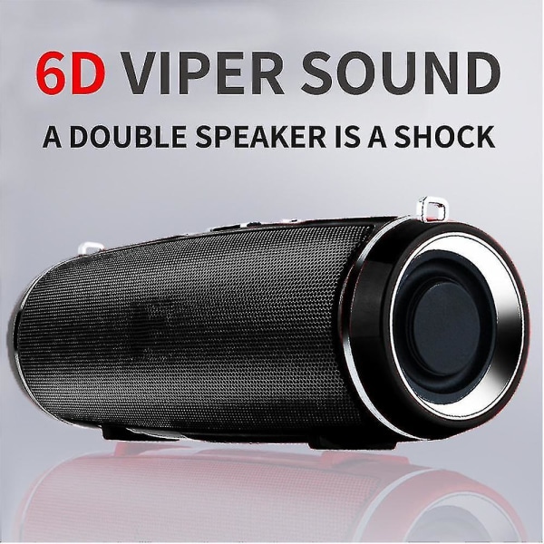 Bærbar Bluetooth Højttaler Trådløs Vandafvisende Dyb Bas Subwoofer Perfekt Til Fester, Rejser, Udendørs, Hjem, Brusebad