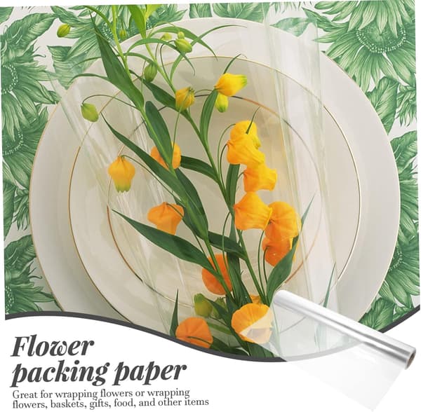 OPP cellofaninnpakning for blomster- og fruktkurver, solid blomsterinnpakningsmateriale