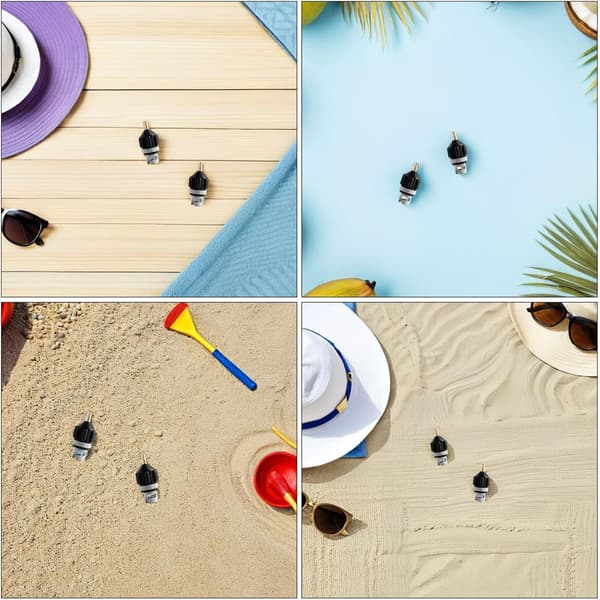 3 stk. SUP Paddle Board Luftventiladapter Pumpeforbindelse, Sorte Oppustningsdyser til Kajak