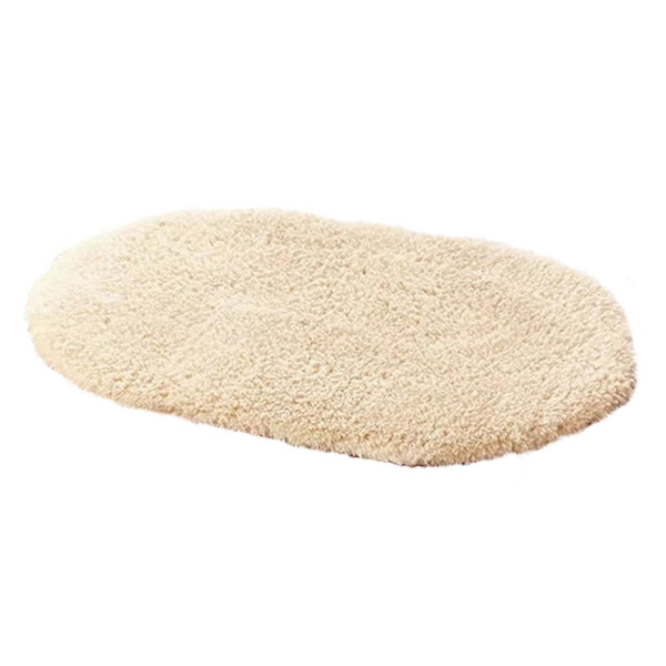 Lammullsmatta Oval Absorberande Sovrum Badrum Sängbord Filt