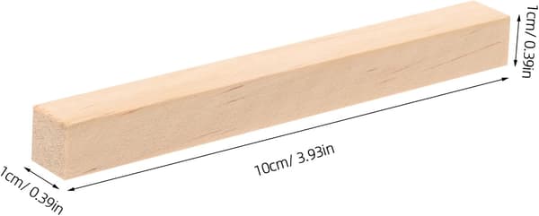 30 st träpinnar för hantverk DIY modellbygge rektangulära träpinnar