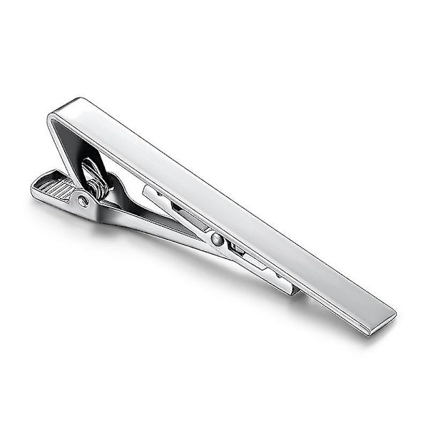 Slanke slips til slips, slipsbar-klips, slipsnåle sæt til mænd (guld+sølv+sort), 3 stk.