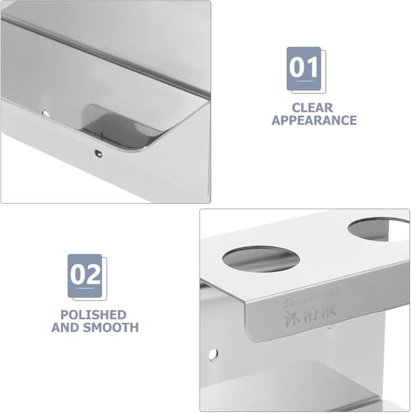 Væghængt dispenserholder i rustfrit stål til badeværelset med nem installation og minimalistisk design, egnet