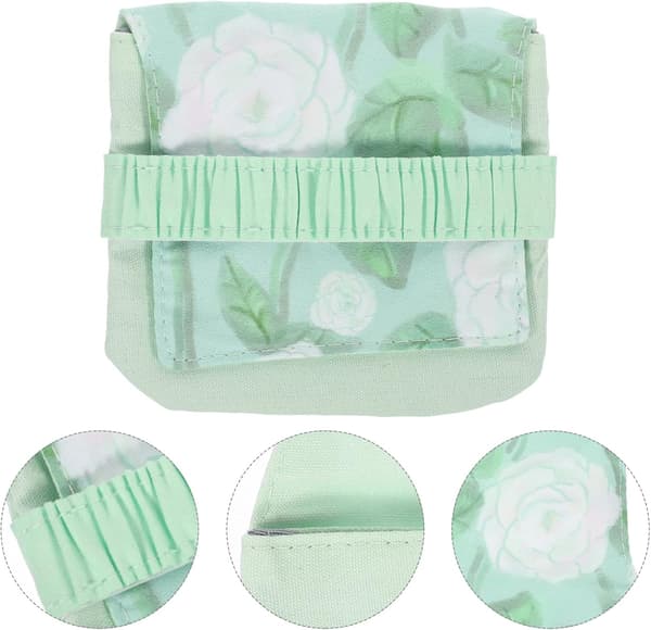 Sanitetspudepose Kvinder Rejsetaske Menstruationstaske Tamponholder Vaskbare bind til kvinder