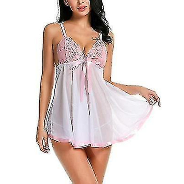 Erotisk Seksuel Lingeri Undertøj Sequin Transparent Pyjamas