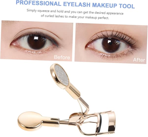 Øjenvippebukker Buet Vippebukker Øjenvippe Makeup Værktøj Rustfrit Stål Naturlige Vippebukker Clips Øjenmakeup
