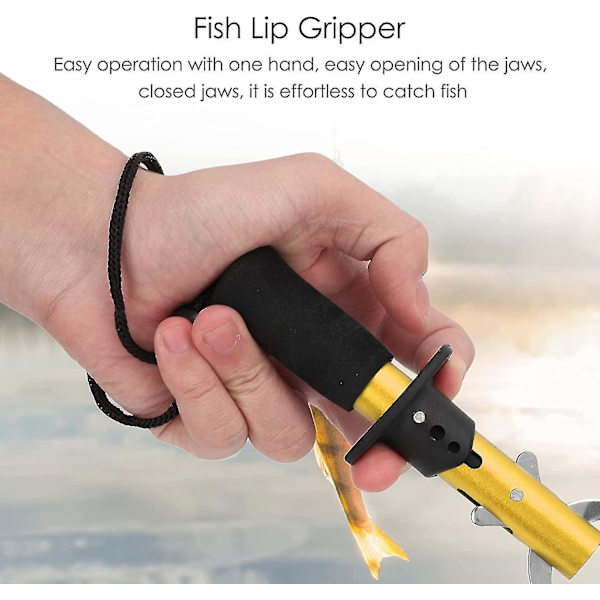 Fiskgripare, Rostfritt Stål Fiskkäftar, Fiskgripare Med Handledsrem Fiskeutrustning, Fiskkäftar