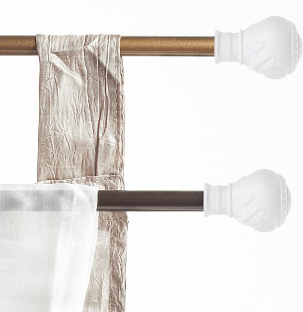 10 st gardinstångsändknoppar Dekorativa gardinstångsändar i plast Eleganta och stilfulla