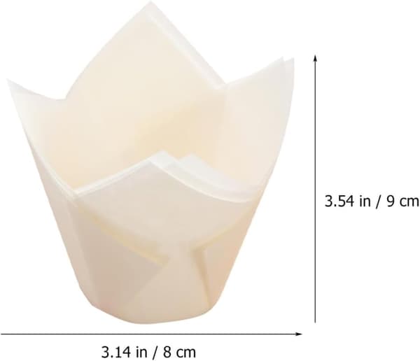 Engångs tårthållare Vita nonstick bakformar papper 200 st
