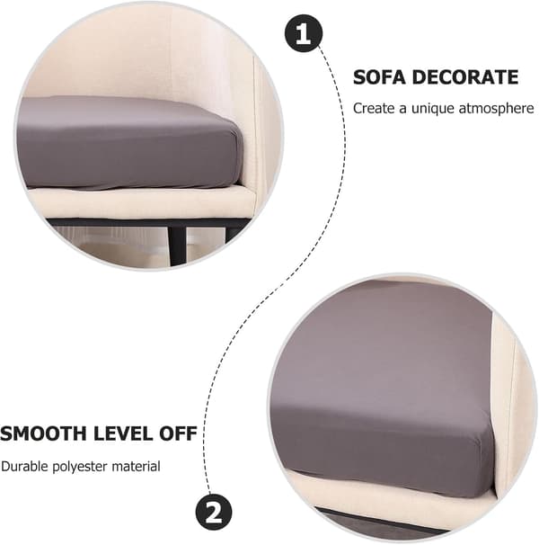 Sofatrekk Putetrekk Polyester Lett Elastisk Passform Beskytter mot Slitasje