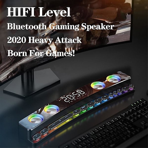 3600mAh Bluetooth Trådløs Spil Højttaler Soundbar USB