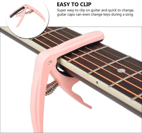 Ukulele Gitarr Universal Capo Abs och Metall Material Lätt att flytta med en hand Smidig klämfunktion Vacker inredning