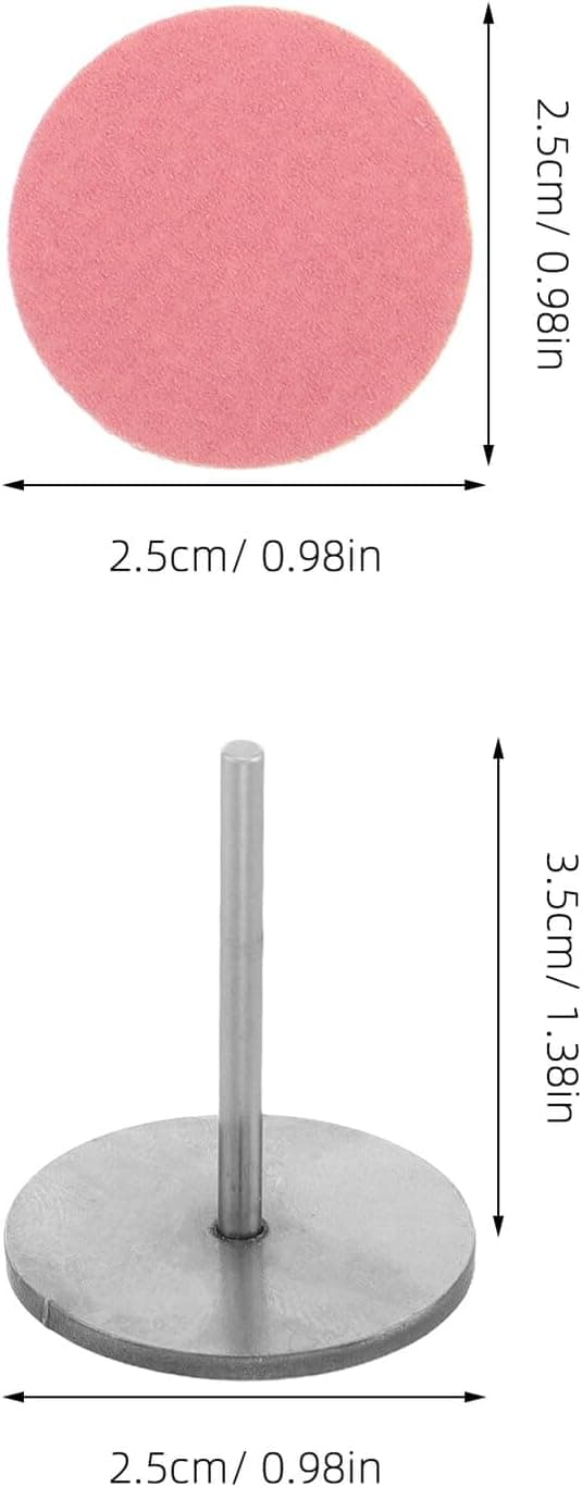 60 stk. neglebor slipeskiver med metallbit utskiftbare fotslipeputer